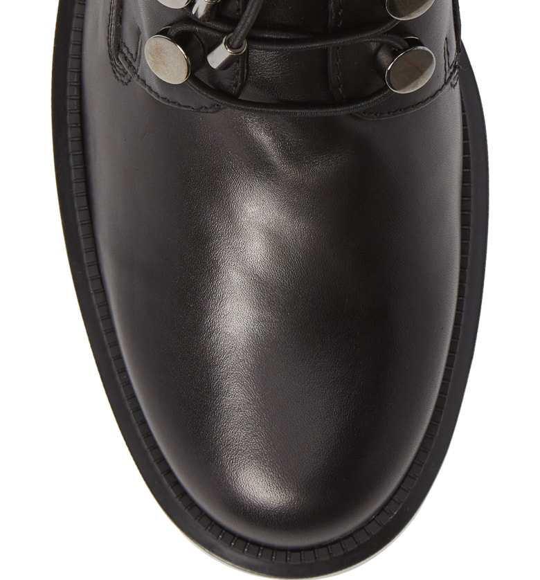 aquatalia linda leather combat boot