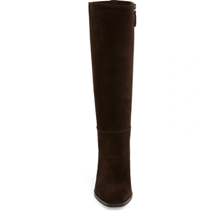 Shop Aquatalia Finola Water Resistant Stretch Back Boot In Espresso