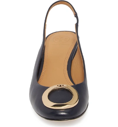 Shop Tory Burch Caterina Slingback Pump In Perfect Navy