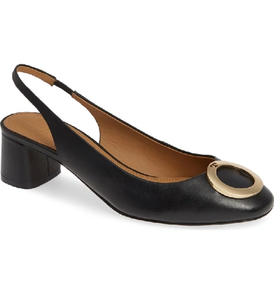 Shop Tory Burch Caterina Slingback Pump In Black