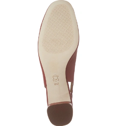 Shop Tory Burch Caterina Slingback Pump In Dark Redstone