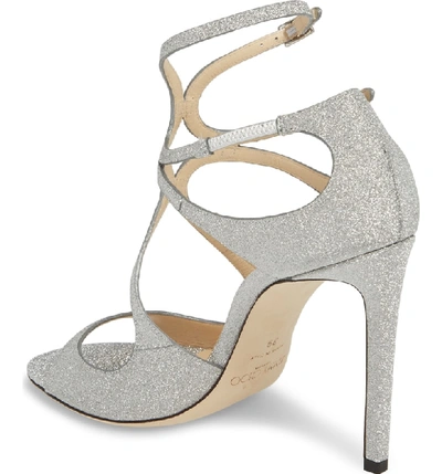 Shop Jimmy Choo Lang Sandal In Silver