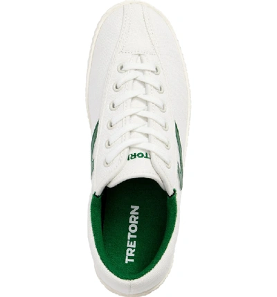 Shop Tretorn Nylite Plus Sneaker In Vintage White/ Green
