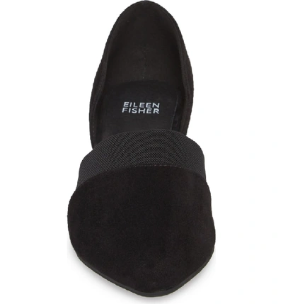 Shop Eileen Fisher Hilly D'orsay Pump In Black Suede