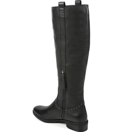 Shop Sam Edelman Prina Riding Boot In Black Leather