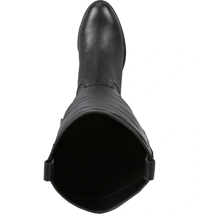 Shop Sam Edelman Prina Riding Boot In Black Leather