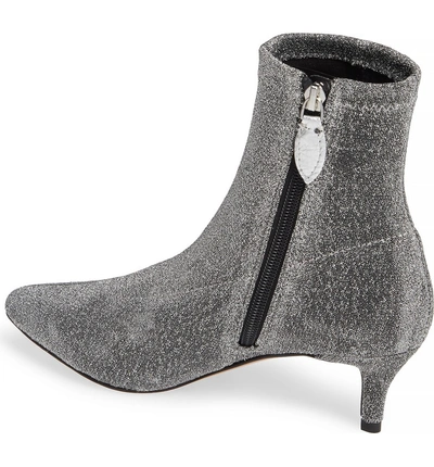 Shop Rebecca Minkoff Sayres Bootie In Silver Fabric