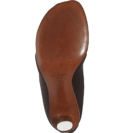 Shop Vetements Lighter Sock Boot In Black/printed Heel