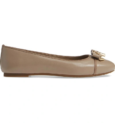 Shop Michael Michael Kors Alice Ballet Flat In Truffle Nappa