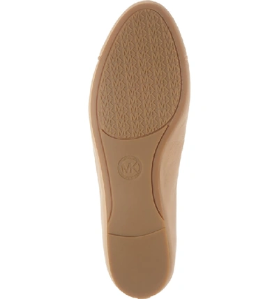Shop Michael Michael Kors Alice Ballet Flat In Toffee Leather