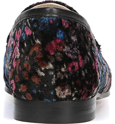 Shop Sam Edelman Lior Loafer In Black Multi Floral Velvet