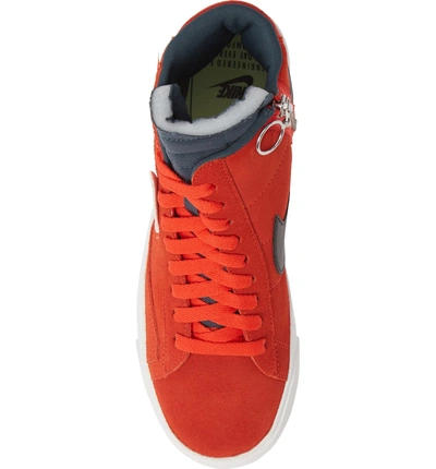 Shop Nike Blazer Mid Rebel Sneaker In Habanero/ White/ Black/ Spruce