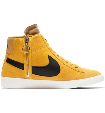 Shop Nike Blazer Mid Rebel Sneaker In Yellow/ White/ Black/ Habanero