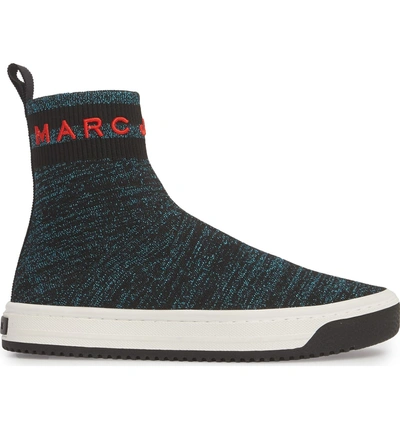 Shop Marc Jacobs Dart Sock Knit Sneaker In Blue Multi