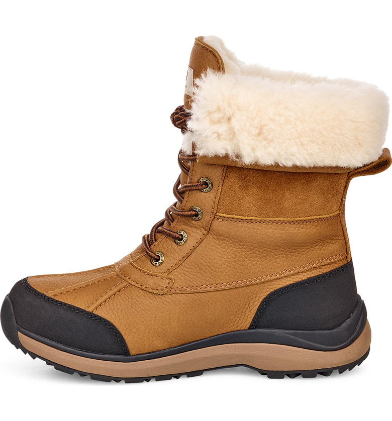 women's adirondack boot round toe leather & suede waterproof booties