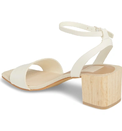 Shop Dolce Vita Zarita Blunted Toe Sandal In Off White