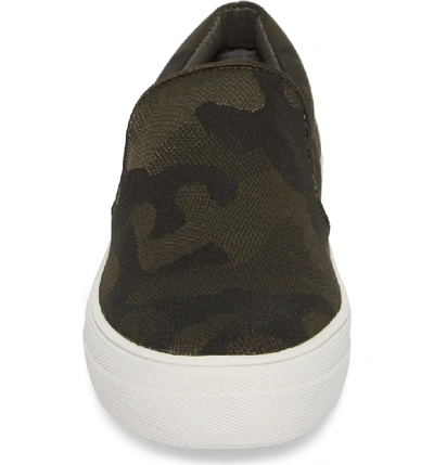 Shop Steve Madden Gills Platform Slip-on Sneaker In Camouflage Faux Leather