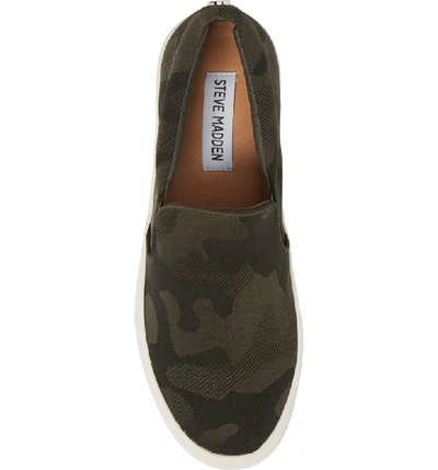 Shop Steve Madden Gills Platform Slip-on Sneaker In Camouflage Faux Leather