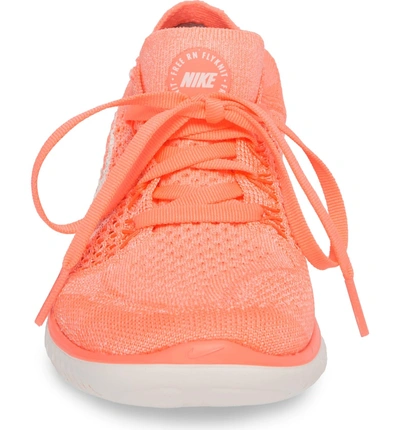 Shop Nike Free Rn Flyknit 2018 Running Shoe In Crimson Pulse/ Sail