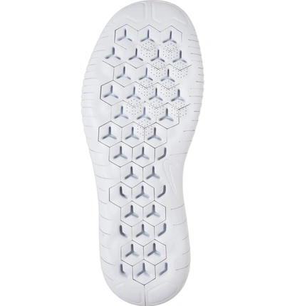 Shop Nike Free Rn Flyknit 2018 Running Shoe In White/ Black/ Pure Platinum