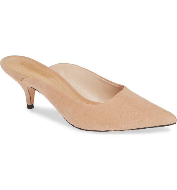 schutz keilla kitten heel mules