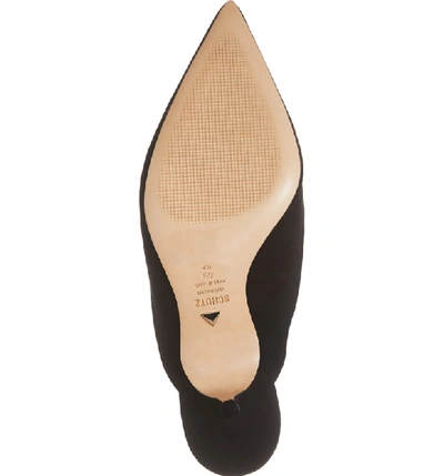 Shop Schutz Keilla Kitten Heel Mule In Black Suede