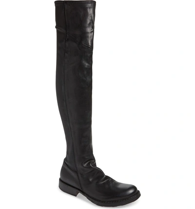 Shop Fiorentini + Baker Evita Over The Knee Boot In Black Leather