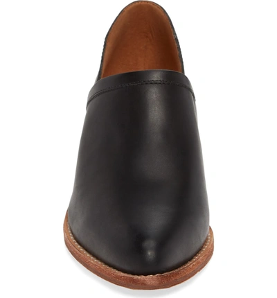 Shop Madewell The Brady Block Heel Bootie In True Black Leather