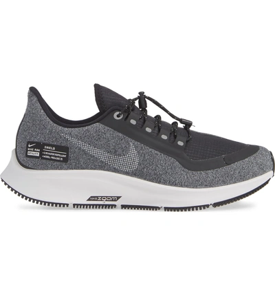 Nike Air Zoom Pegasus 35 Shield Gs Water Repellent Running Shoe In Black |  ModeSens