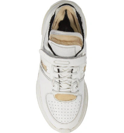 Shop Maison Margiela Retro Fit Destroyed Sneaker In White