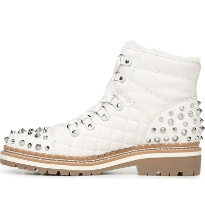 Shop Sam Edelman Bren Boot In Bright White Leather