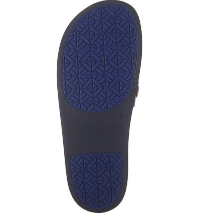 Shop Tory Sport Studded Love Slide Sandal In Bright Navy/ Multi Color