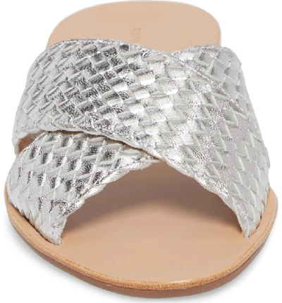 Shop Loeffler Randall Claudie Slide Sandal In Silver