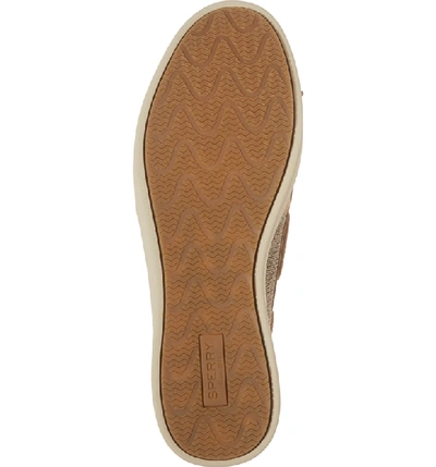 Shop Sperry Oasis Boat Shoe In Linen Oat Leather