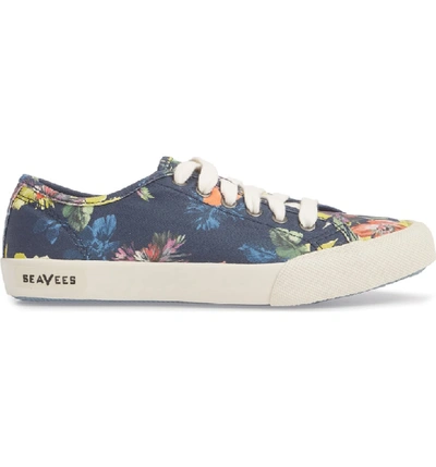 Shop Seavees X Trina Turk Monterey Sneaker In Navy Chrysanthemum