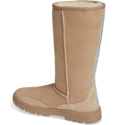 Shop Ugg Ultra Revival Genuine Shearling Tall Boot In Sand