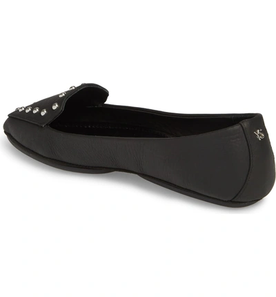 Shop Yosi Samra Vera Loafer In Black Stud Leather