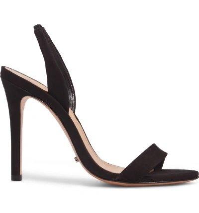 Shop Schutz Luriane Sandal In Black Nubuck Leather