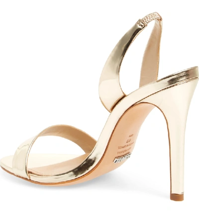 Shop Schutz Luriane Sandal In Platina Specchio