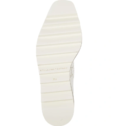 Shop Stella Mccartney Sneak-elyse Studded Wedge Sneaker In White/ Black
