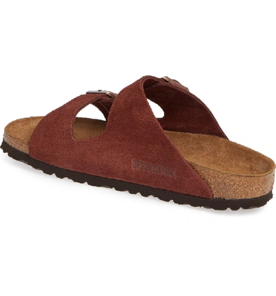 Shop Birkenstock 'arizona' Soft Footbed Suede Sandal In Port Suede