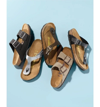Shop Birkenstock 'arizona' Soft Footbed Suede Sandal In Navy Suede