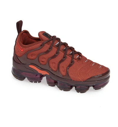 Shop Nike Air Vapormax Plus Sneaker In Burnt Orange/ Red-burgundy