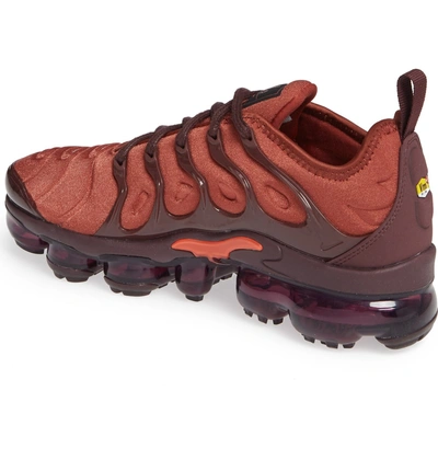 Shop Nike Air Vapormax Plus Sneaker In Burnt Orange/ Red-burgundy