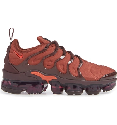 Shop Nike Air Vapormax Plus Sneaker In Burnt Orange/ Red-burgundy