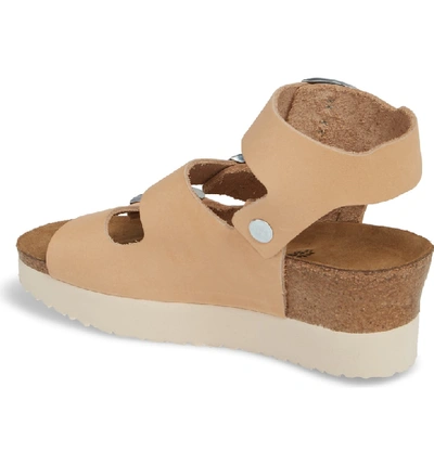 Birkenstock Linnea Platform Wedge Sandals In Nude Leather ModeSens
