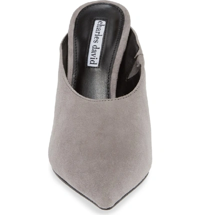 Shop Charles David Carlyle Mule In Grey Suede