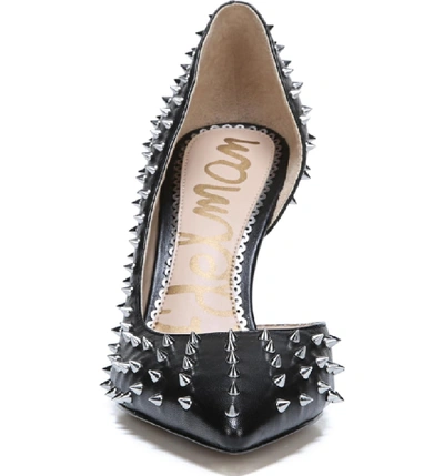 Shop Sam Edelman Hadlee D'orsay Pump In Black Leather