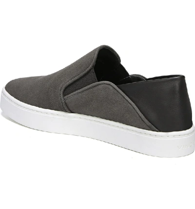 Shop Vince Garvey Slip-on Sneaker In Pewter