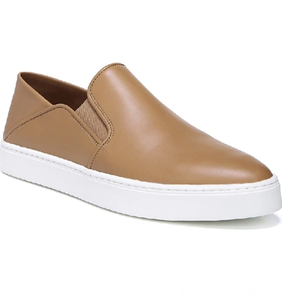 Shop Vince Garvey Slip-on Sneaker In Wheat